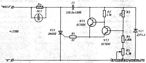 Схема Терморегулятор