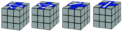 Шаг пятый сборки кубика Рубика
