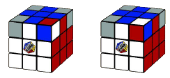 Шаг седьмой сборки кубика рубика